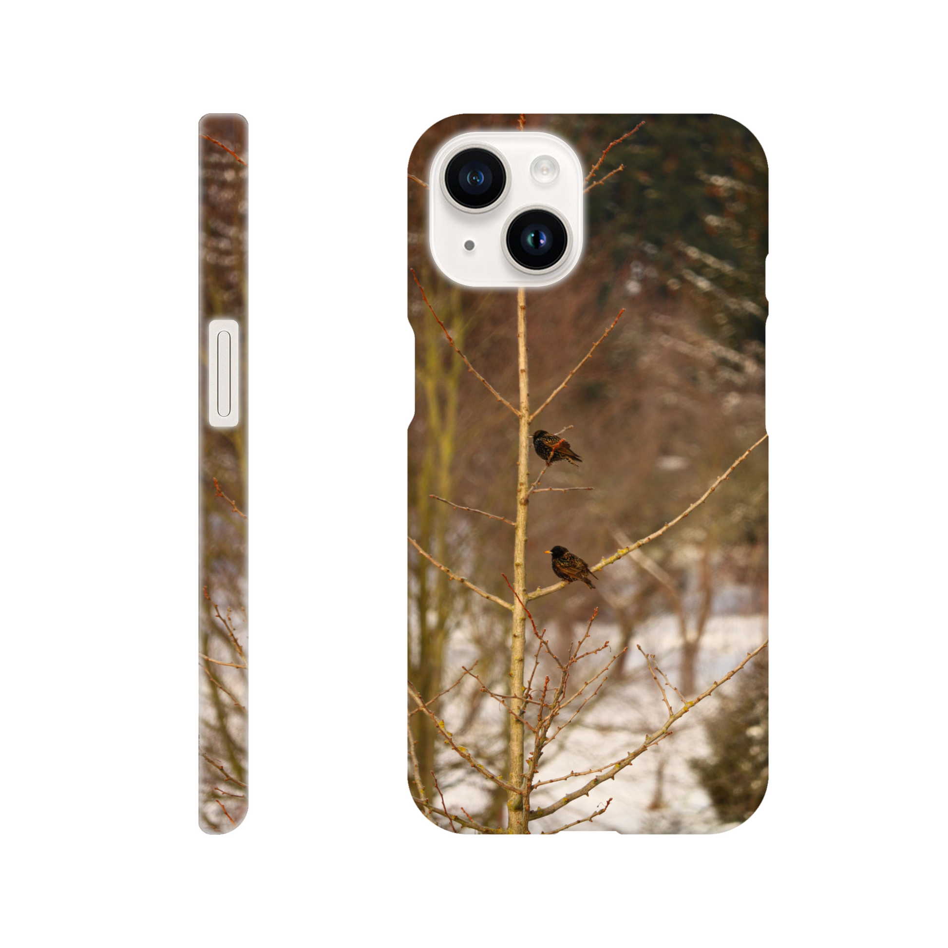 Feathered Winterday - Slim Phone Case - JDivine 