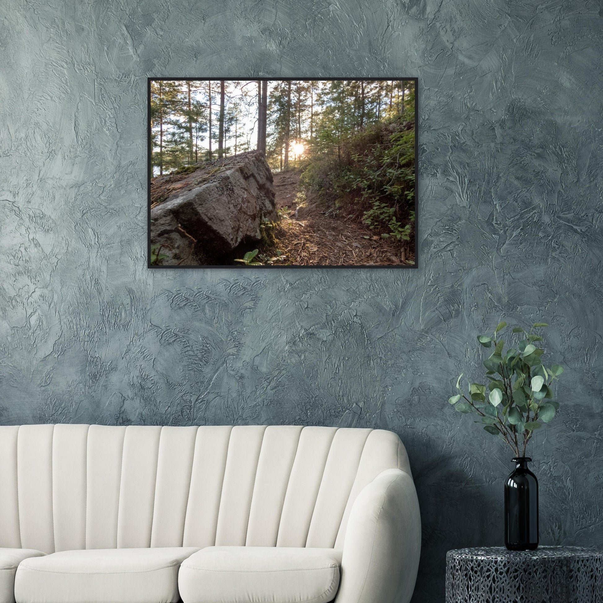 Forest Trail at Dawn - Framed Poster - JDivine 